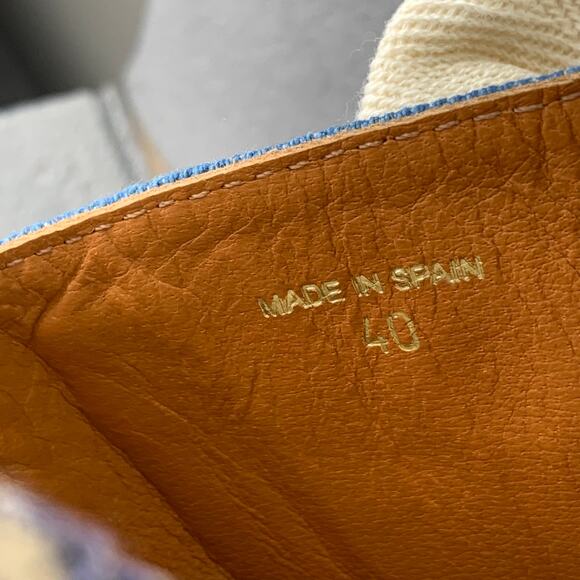 Zimmermann Bow Platform Espadrille Denim Sandals Women’s Size 40 EU / 9-9.5 US - Picture 8 of 8